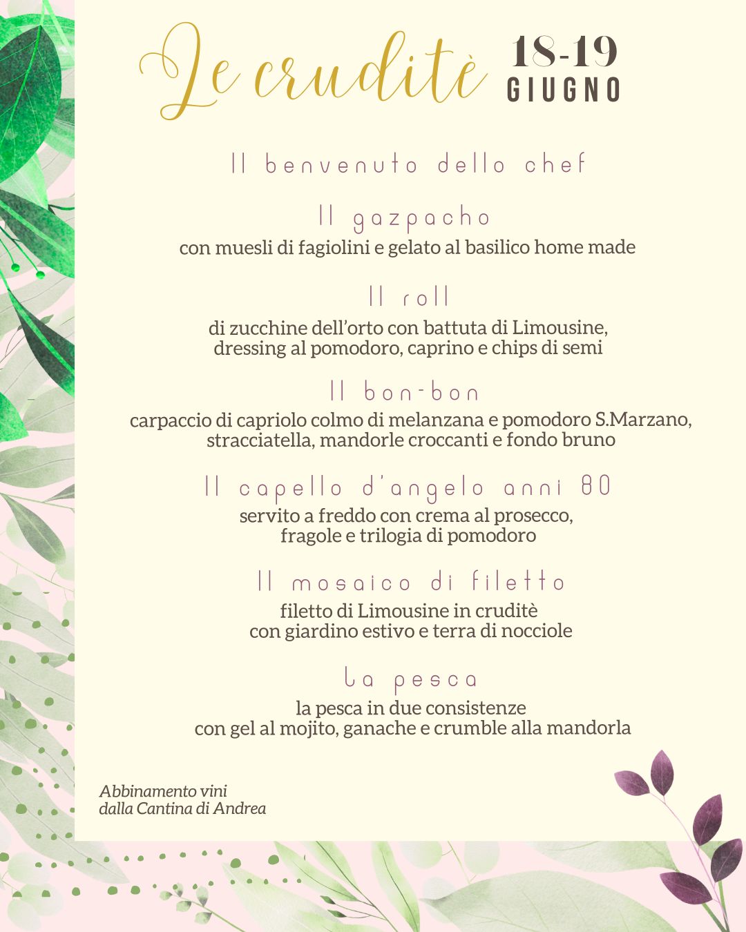Le cruditè