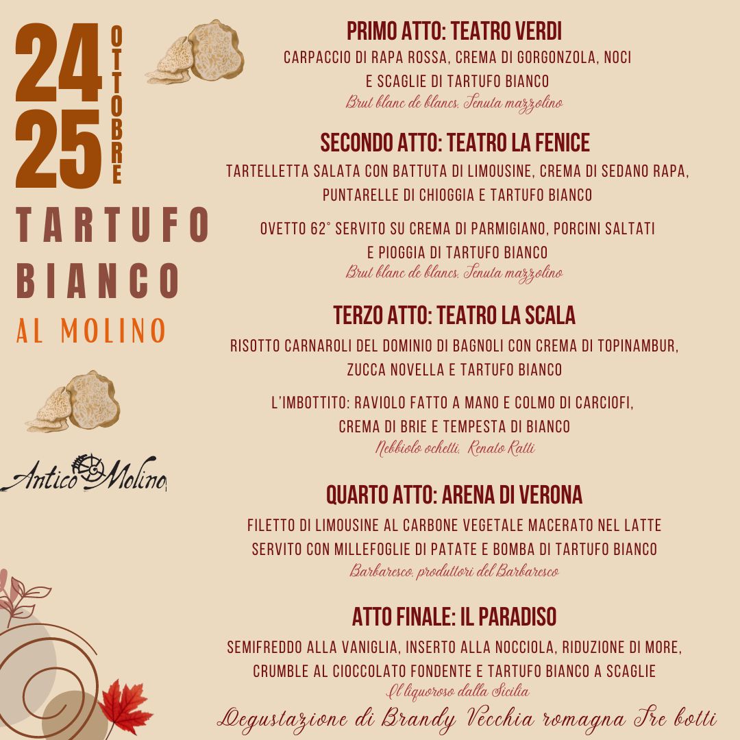 menu tartufo 24